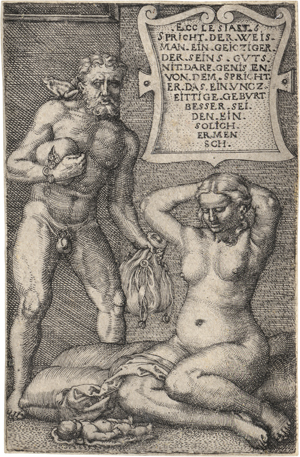 Lot 5010, Auction  127, Beham, Barthel, Der Geizige in seinem Unglück