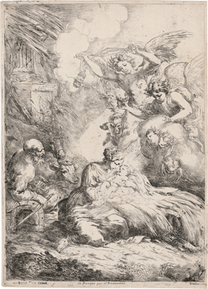 Lot 5021, Auction  127, Biscaino, Bartolomeo, Die Geburt mit Engeln