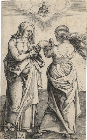 Lot 5066, Auction  127, Dürer, Albrecht, Die hl. Anna und Maria mit dem Kinde, stehend