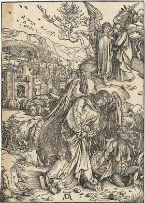 Lot 5093, Auction  127, Dürer, Albrecht, Der Engel mit dem Schlüssel zum Abgrund