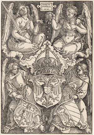 Lot 5107, Auction  127, Dürer, Albrecht, Das Wappen des Reichs und von Nürnberg