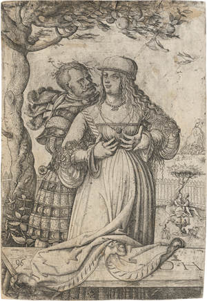 Lot 5129, Auction  127, Hopfer, Daniel, Ein Landsknecht umarmt eine Frau