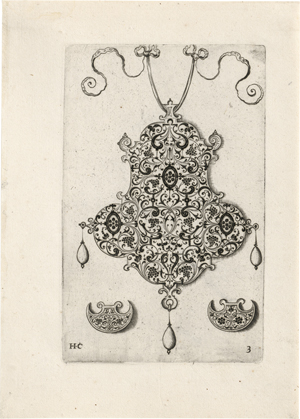 Los 5168 - Collaert I, Hans - nach - Entwürfe für Anhänger mit Figuren und Arabesken - 1 - thumb