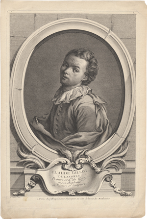 Lot 5265, Auction  127, Gillot, Claude - nach, Bildnis Claude Gillots im ovalen Bildnisausschnitt