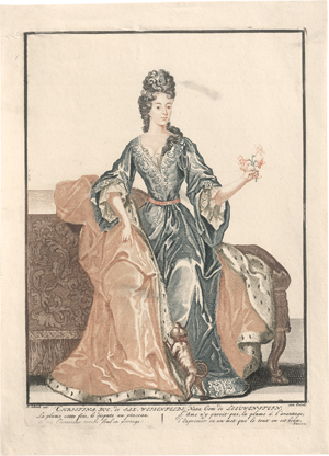 Lot 5297, Auction  127, Schenck, Pieter, Bildnis der Christiane Theresia von Sachsen-Weißenfels