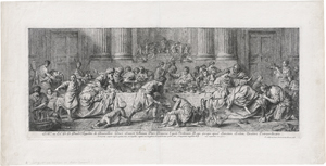 Lot 5306, Auction  127, Subleyras, Pierre, Das Gastmahl im Hause des Simon