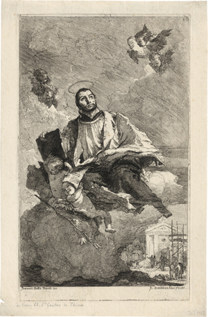 Lot 5312, Auction  127, Tiepolo, Giovanni Domenico, Der hl. Gaetano von Thiene
