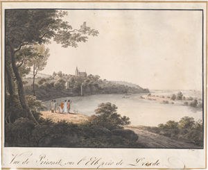 Lot 5322, Auction  127, Zingg, Adrian, Blick auf Briesnitz an der Elbe