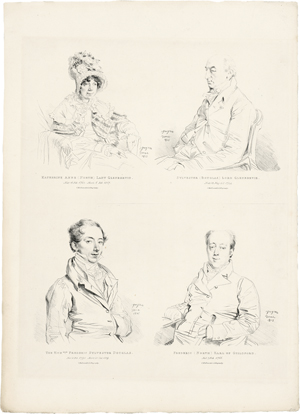 Lot 5360, Auction  127, Ingres, Jean-Auguste-Dominique, Vier Bildnisse