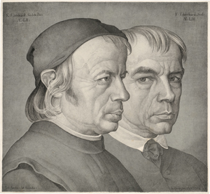 Los 5372 - Ramboux, Johann Anton - Doppelportrait der Brüder Konrad und Franz Eberhard - 0 - thumb