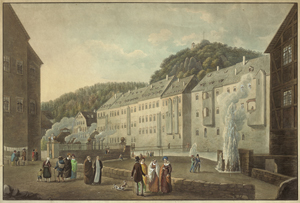 Los 5378 - Rothe, Wilhelm Friedrich - Ansicht des Sprudels und der neuen Hygea-Quelle in Karlsbad - 0 - thumb