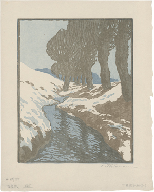 Lot 5423, Auction  127, Thiemann, Carl, Bach im Winter