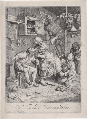 Lot 5505, Auction  127, Dusart, Cornelis, De Vermaarde Schoenmaaker