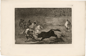 Lot 5526, Auction  127, Goya, Francisco de, Fünf Blatt aus der "Tauromaquia"