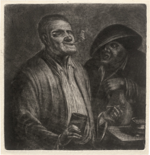 Lot 5553, Auction  127, Hoolaart, Jacob, Zwei rauchende und trinkende Männer