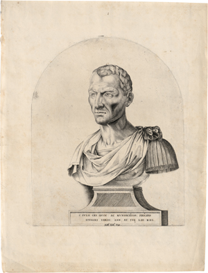 Lot 5558, Auction  127, Italienisch, um 1550. Büste des Julius Caesar