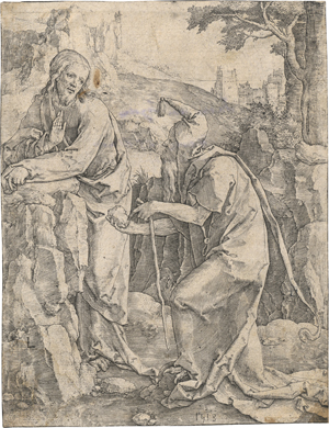 Lot 5568, Auction  127, Leyden, Lucas van, Die Versuchung Christi