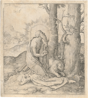 Lot 5573, Auction  127, Leyden, Lucas van, Der hl. Hieronymus in der Wüste