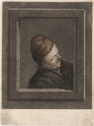 Lot 5595, Auction  127, Ostade, Adriaen van - nach, Brustbildnis eines lachenden Bauern im Fenster