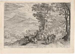 Lot 5596, Auction  127, Passe d. Ä., Crispijn de, Landschaft mit Blick auf eine Stadt