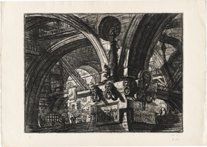 Lot 5597, Auction  127, Piranesi, Giovanni Battista, Der Pfeiler mit der Lampe