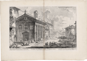 Lot 5601, Auction  127, Piranesi, Giovanni Battista, Veduta del Tempio della Fortuna Virile