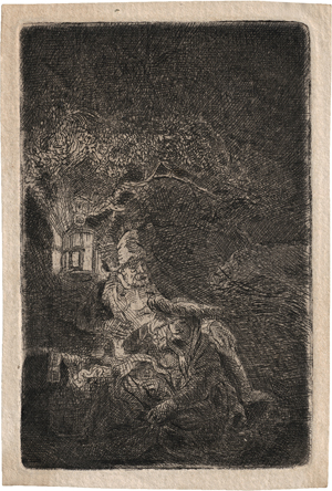 Los 5608 - Rembrandt Harmensz. van Rijn - Die Ruhe auf der Flucht, Nachtstück - 1 - thumb