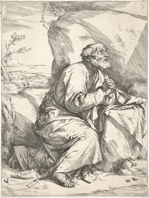 Lot 5628, Auction  127, Ribera, Jusepe de, Die Buße des hl. Petrus