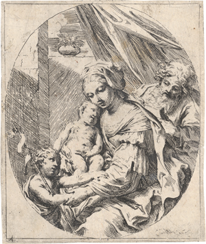 Lot 5650, Auction  127, Sirani, Elisabetta, Die Hl. Familie mit dem Johannesknaben