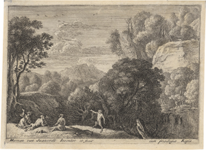 Lot 5653, Auction  127, Swanevelt, Herman van, Landschaften mit Satyrn