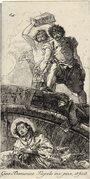 Lot 5657, Auction  127, Tiepolo, Giovanni Domenico, Das Martyrium des hl. Johann Nepomuk
