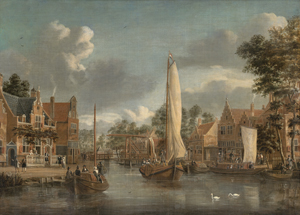 Lot 6014, Auction  127, Storck, Jacobus, Ansicht von Maarssen an der Vecht