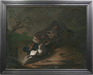 Los 6024 - Grooth, Johann Friedrich von - Tierstück mit Ozelot und Ente - 1 - thumb