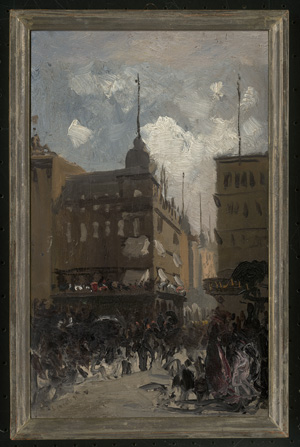 Los 6164 - Jacob d. Jüngere, Julius - Die Cafés Bauer und Kranzler an der Ecke Unter den Linden / Friedrichstraße in Berlin - 1 - thumb
