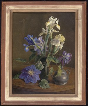Los 6191 - Frank, Hans - Stillleben mit Clematis und Iris - 1 - thumb