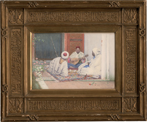 Los 6315 - Foote, Edward Kilbourne - Orientalische Szene mit einem Lautespieler und zwei Zuhörern - 1 - thumb