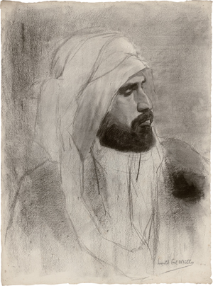 Lot 6355, Auction  127, Müller, Leopold Carl, Profilbildnis eines Arabers