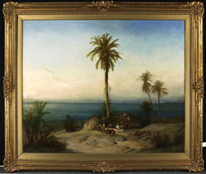 Los 6370 - Geyer, Alexius - Abendstimmung an einer von Palmen gesäumten Küste Nordafrikas - 1 - thumb
