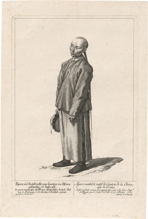 Lot 6401, Auction  127, Mansfeld, Johann Ernst, "Athah, ein Bootsknecht aus Canton in China, tatarischer Abkunft, 22 Jahr alt.". "Ajavv, ein Bootsknecht aus Canton in China gebürtig, 25 Jahr alt".