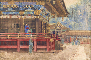 Lot 6420, Auction  127, Japanisch, 1900. Zwei Ansichten des Toshogu-Schreins in Nikko