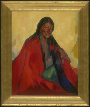 Los 6451 - Paap, Hans - Bildnis einer indigenen Frau aus Taos, New Mexiko - 1 - thumb