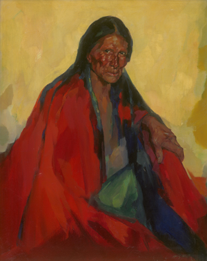 Lot 6451, Auction  127, Paap, Hans, Bildnis einer indigenen Frau aus Taos, New Mexiko