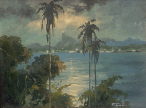 Lot 6464, Auction  127, Coculilo, Francisco, Bucht von Rio mit Blick auf den Zuckerhut und den Moro da Urca