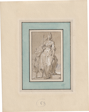 Lot 6527, Auction  127, Bloemaert, Abraham, Stehende Juno mit Pfau