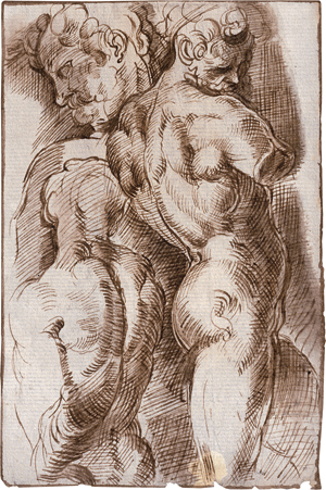 Lot 6545, Auction  127, Italienisch oder Französisch, 18. Jh. Stehender Herkules: Studien nach einer antiken Skulptur.