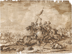 Lot 6554, Auction  127, Simonini, Francesco, Reiterschlacht mit Orientalen