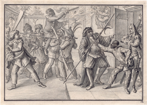 Los 6556 - Schübler, Johann Jakob - Drei Szenen aus der Commedia dell'Arte - 2 - thumb