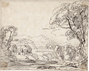 Lot 6594, Auction  127, Kobell, Franz, Ideale südliche Küstenlandschaft