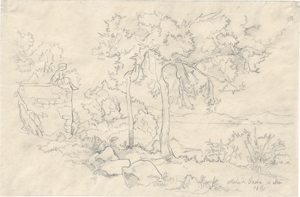 Lot 6652, Auction  127, Preller d. Ä., Friedrich, Küstenlandschaft bei Mola di Gaeta