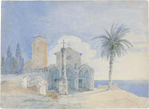 Lot 6655, Auction  127, Gaertner, Friedrich von, Kloster an der sizilianischen Küste